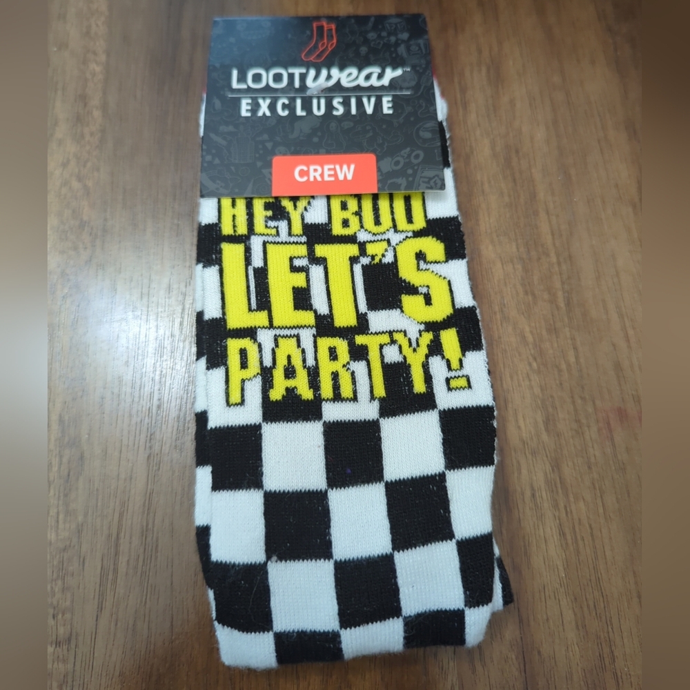 LootCrate Exclusive Fast Times at Ridgemont High Graphics Crew Cut Socks 6-12